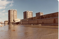 Vista de nuestra fachada en la inundación de 1982